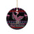 Flamingo Im Dreaming Of A Pink Christmas Ceramic Ornament - Wonder Print Shop