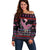 Flamingo Im Dreaming Of A Pink Christmas Off Shoulder Sweater - Wonder Print Shop