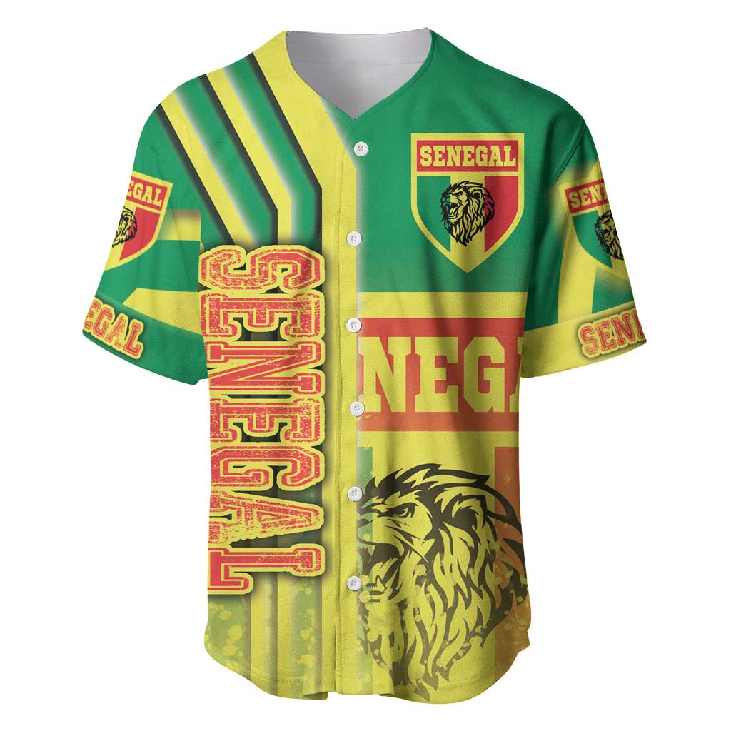 Senegal Football Baseball Jersey Lions of Teranga Soccer - Road To Champion - Wonder Print Shop