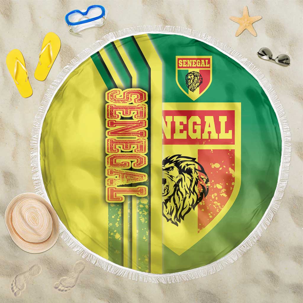 Senegal Football Beach Blanket Lions of Teranga Soccer - Road To Champion - Wonder Print Shop