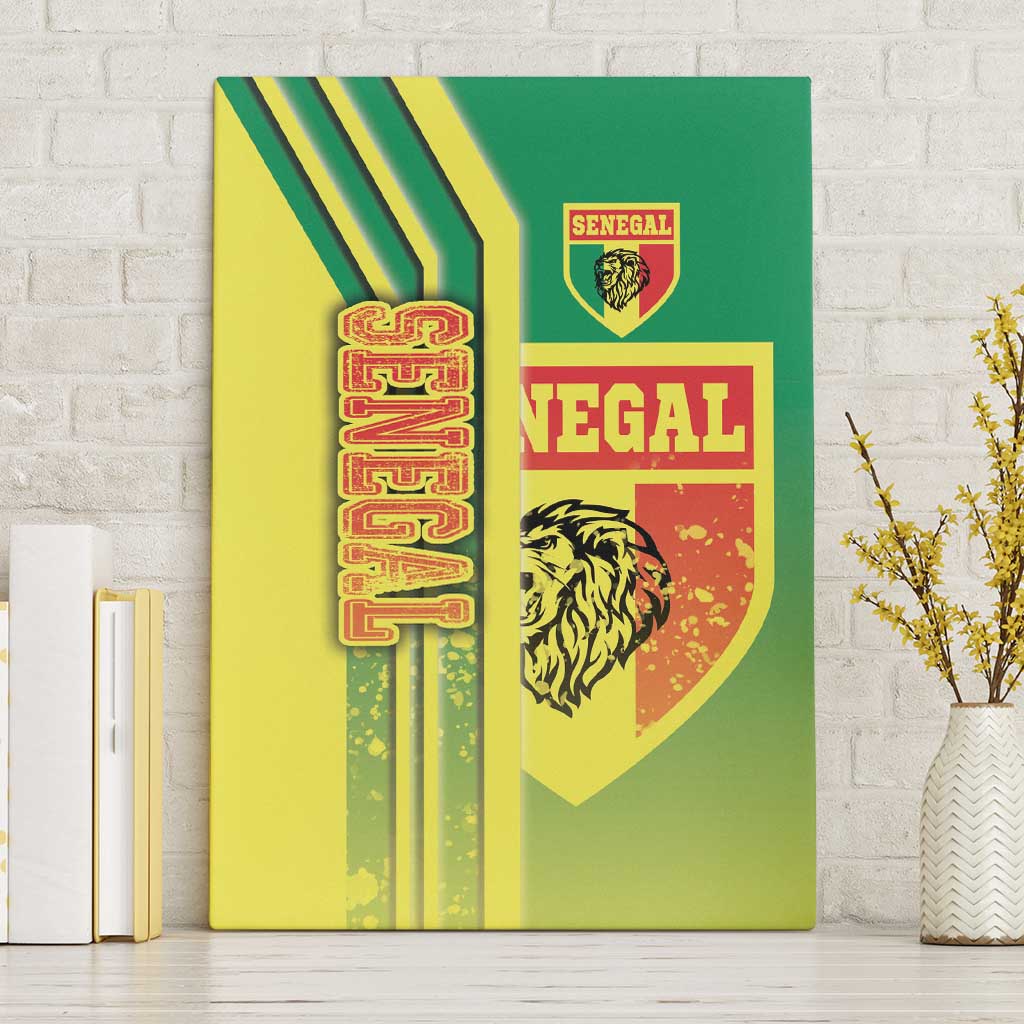 Senegal Football Canvas Wall Art Lions of Teranga Soccer - Road To Champion - Wonder Print Shop