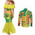 Senegal Football Couples Matching Mermaid Dress and Long Sleeve Button Shirt Lions of Teranga Soccer - Road To Champion