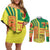 Senegal Football Couples Matching Off Shoulder Short Dress and Long Sleeve Button Shirt Lions of Teranga Soccer - Road To Champion - Wonder Print Shop