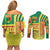 Senegal Football Couples Matching Off Shoulder Short Dress and Long Sleeve Button Shirt Lions of Teranga Soccer - Road To Champion - Wonder Print Shop