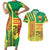 Senegal Football Couples Matching Short Sleeve Bodycon Dress and Hawaiian Shirt Lions of Teranga Soccer - Road To Champion - Wonder Print Shop