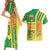 Senegal Football Couples Matching Short Sleeve Bodycon Dress and Hawaiian Shirt Lions of Teranga Soccer - Road To Champion - Wonder Print Shop