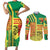 Senegal Football Couples Matching Short Sleeve Bodycon Dress and Long Sleeve Button Shirt Lions of Teranga Soccer - Road To Champion - Wonder Print Shop