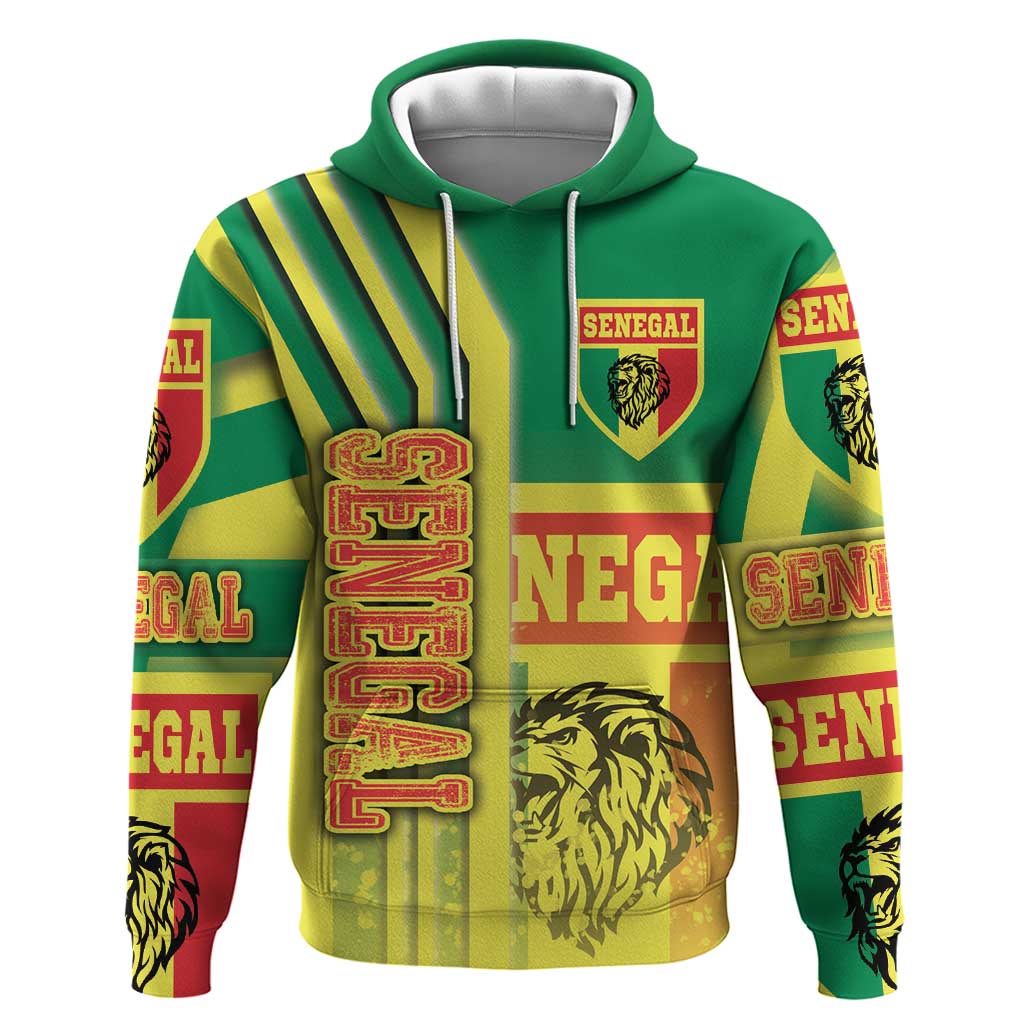 Senegal Football Hoodie Lions of Teranga Soccer - Road To Champion - Wonder Print Shop