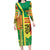 Senegal Football Long Sleeve Bodycon Dress Lions of Teranga Soccer - Road To Champion - Wonder Print Shop