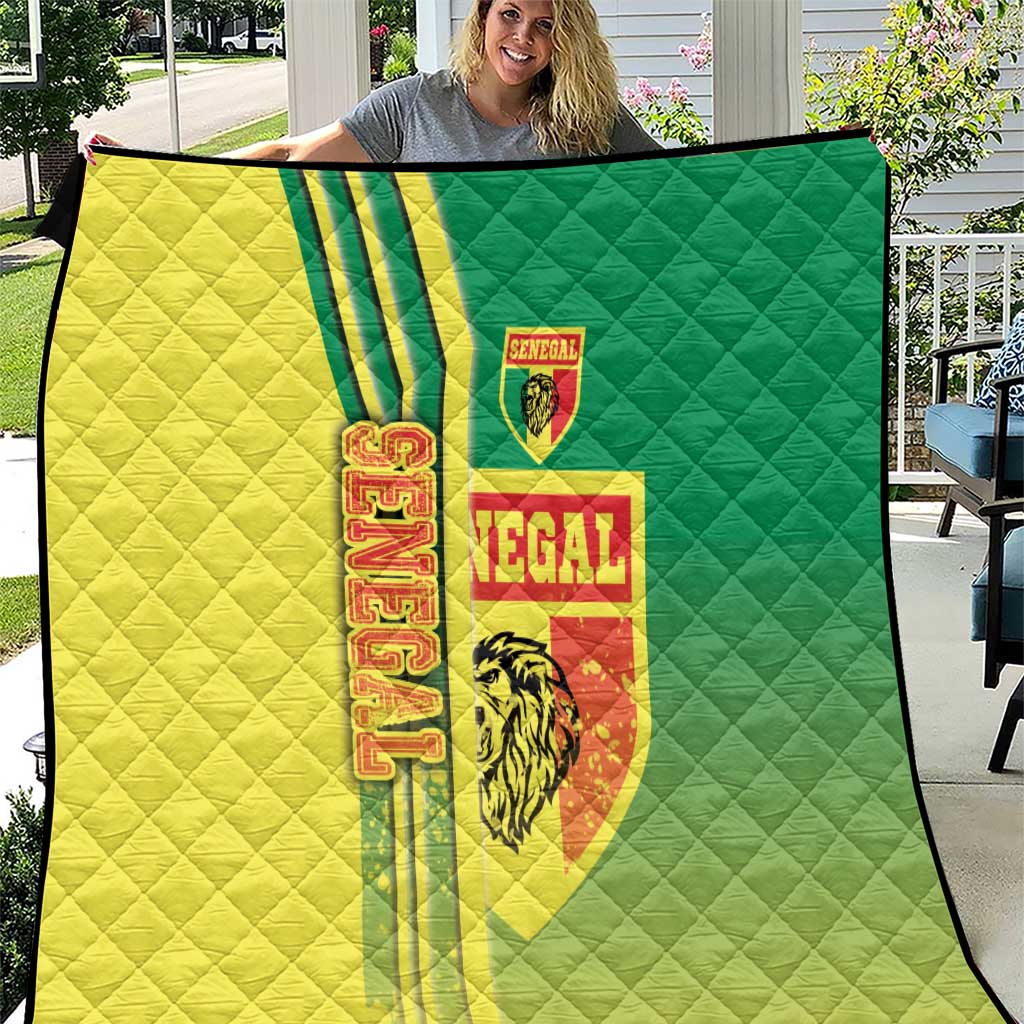 Senegal Football Quilt Lions of Teranga Soccer - Road To Champion - Wonder Print Shop