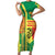 Senegal Football Short Sleeve Bodycon Dress Lions of Teranga Soccer - Road To Champion - Wonder Print Shop