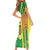 Senegal Football Short Sleeve Bodycon Dress Lions of Teranga Soccer - Road To Champion - Wonder Print Shop