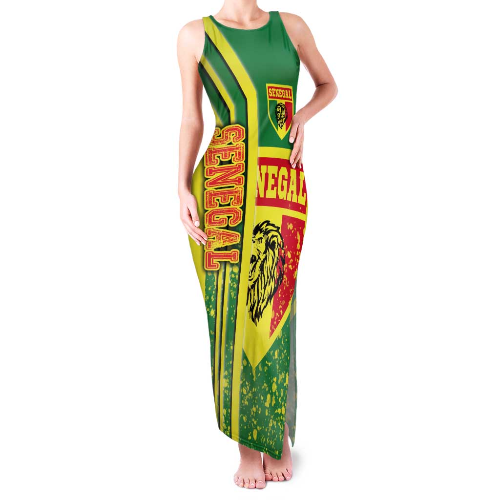 Senegal Football Tank Maxi Dress Lions of Teranga Soccer - Road To Champion - Wonder Print Shop