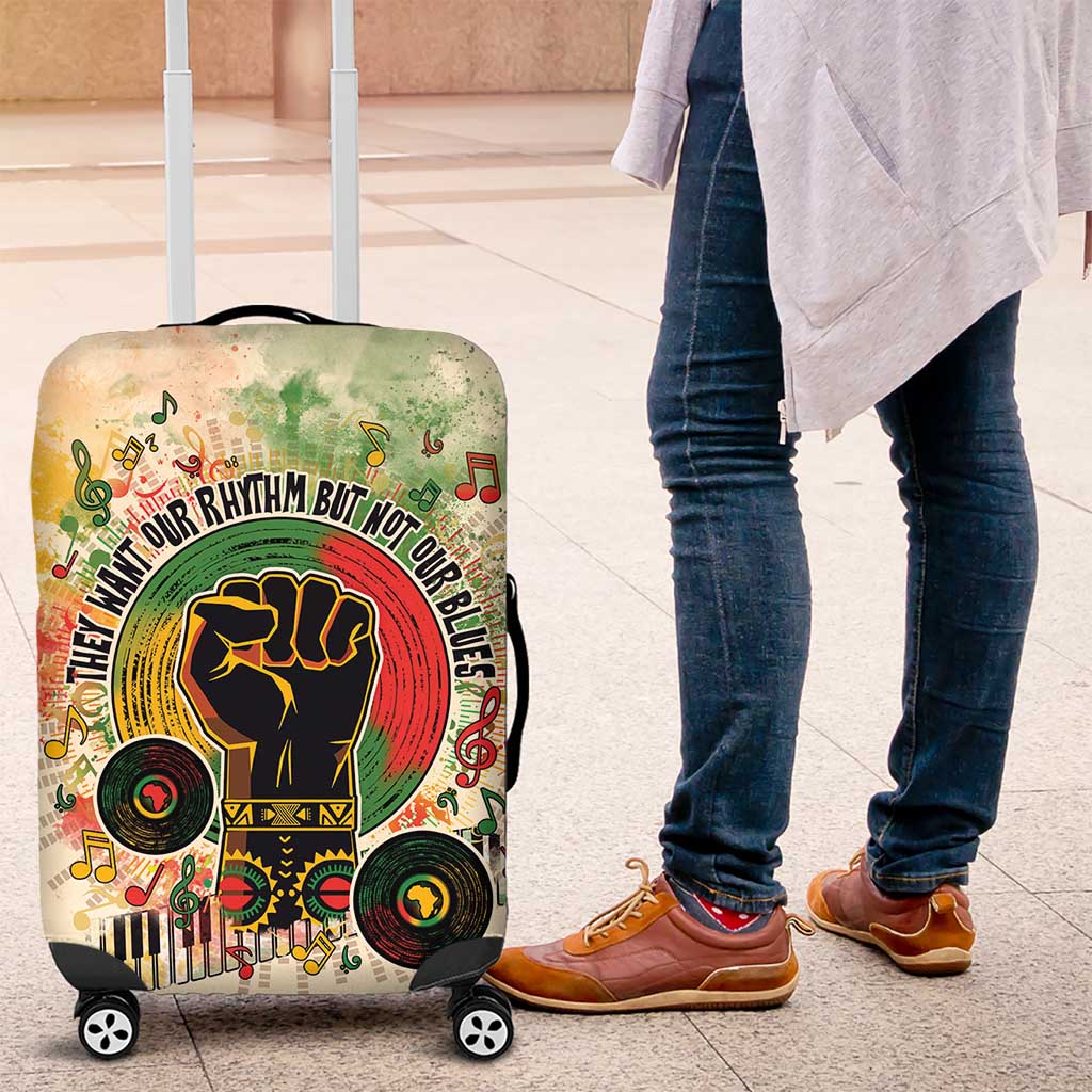 They Want Our Rhythm Not Our Blues Luggage Cover African Music Pride