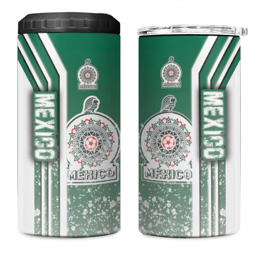 Mexico Football 4 in 1 Can Cooler Tumbler El Tri Soccer - Road To Champion