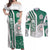 Mexico Football Couples Matching Off Shoulder Maxi Dress and Long Sleeve Button Shirt El Tri Soccer - Road To Champion