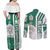 Mexico Football Couples Matching Off Shoulder Maxi Dress and Long Sleeve Button Shirt El Tri Soccer - Road To Champion