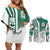 Mexico Football Couples Matching Off Shoulder Short Dress and Long Sleeve Button Shirt El Tri Soccer - Road To Champion