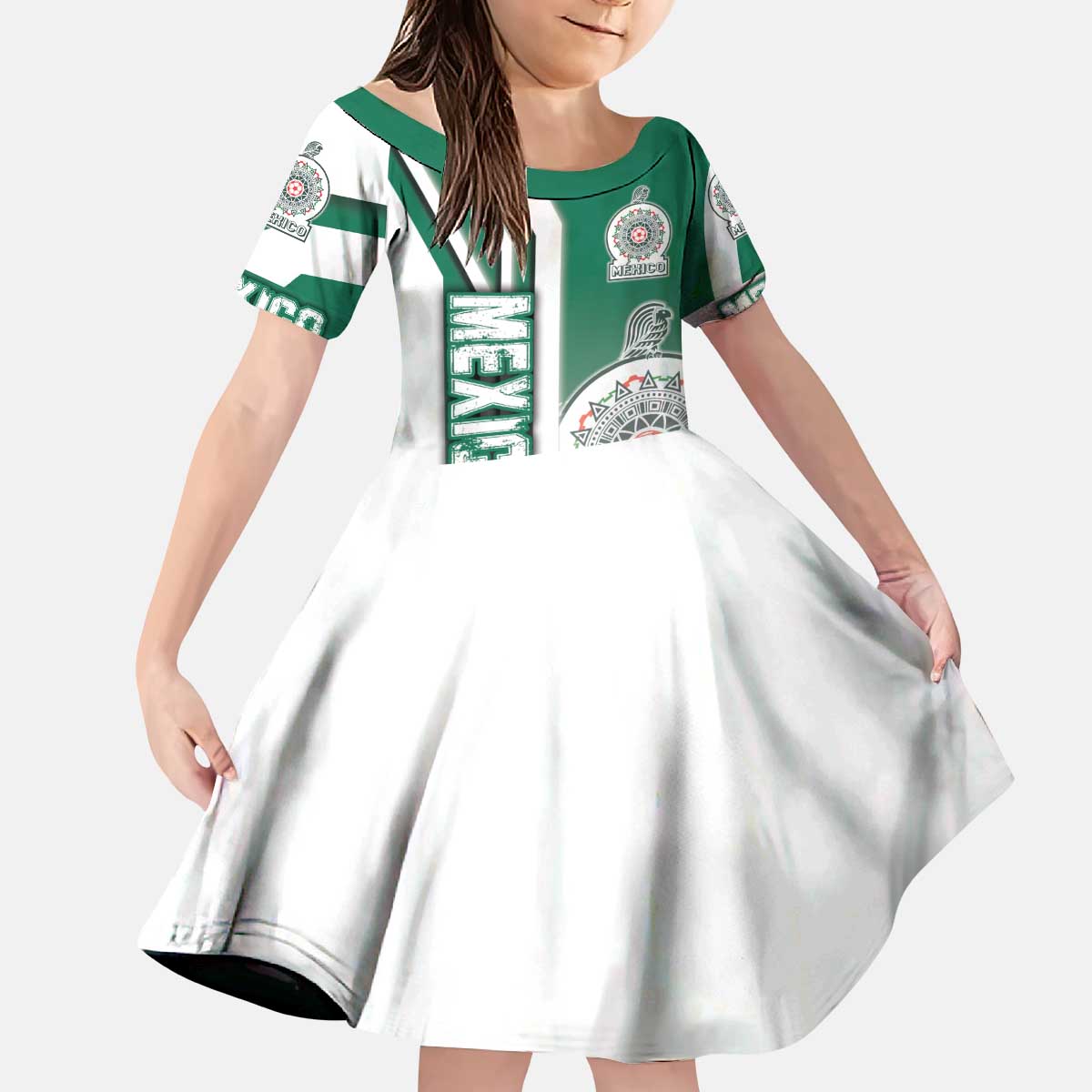 Mexico Football Kid Short Sleeve Dress El Tri Soccer - Road To Champion