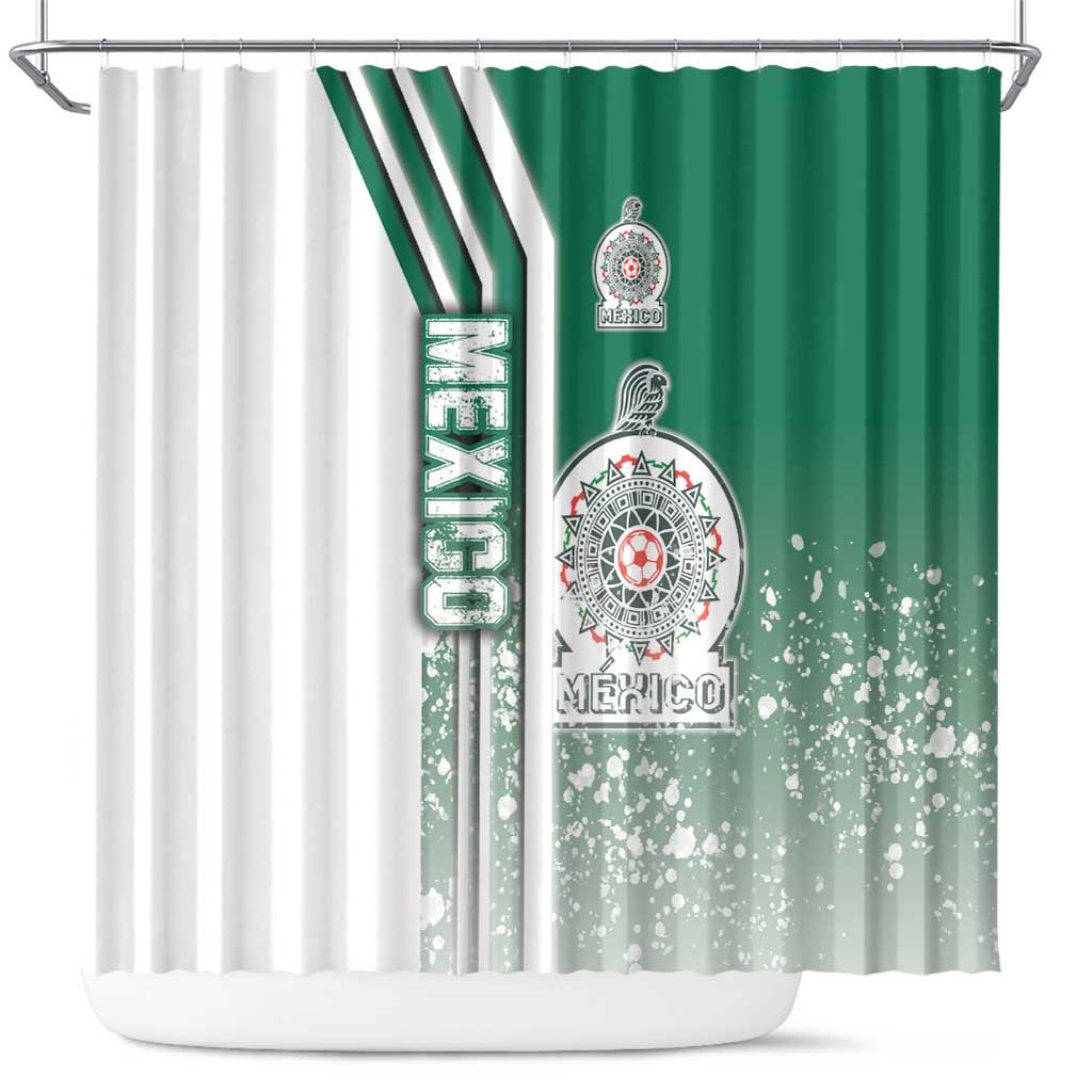 Mexico Football Shower Curtain El Tri Soccer - Road To Champion