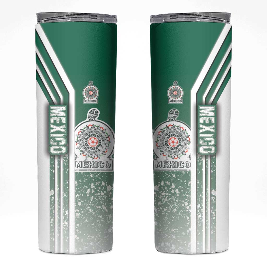 Mexico Football Skinny Tumbler El Tri Soccer - Road To Champion