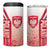 Poland Football 4 in 1 Can Cooler Tumbler Polska Eagles Soccer - Road To Champion