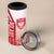 Poland Football 4 in 1 Can Cooler Tumbler Polska Eagles Soccer - Road To Champion