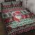 Africa Christmas Black Santa Fist Quilt Bed Set All Power to the People - Wonder Print Shop