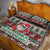 Africa Christmas Black Santa Fist Quilt Bed Set All Power to the People - Wonder Print Shop