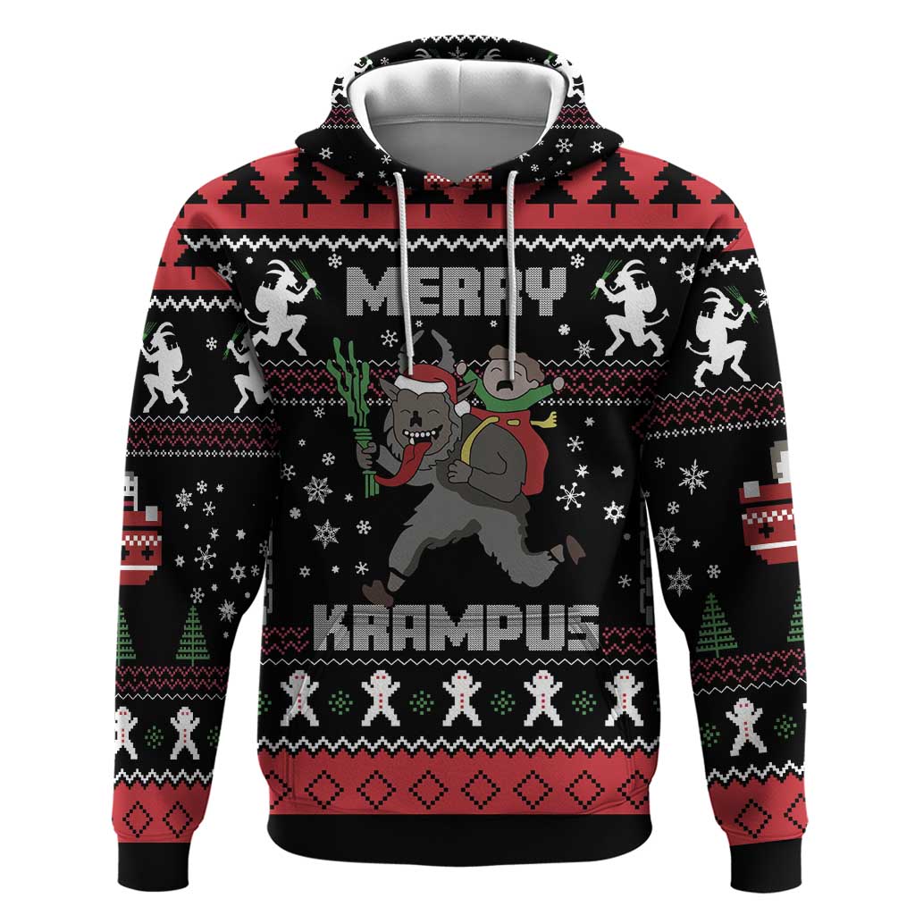 Merry Krampus Hoodie Christmas Gifts - Wonder Print Shop