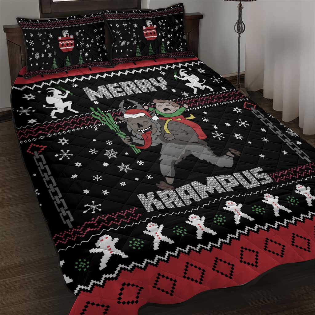 Merry Krampus Quilt Bed Set Christmas Gifts - Wonder Print Shop