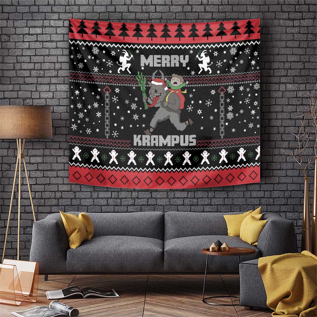 Merry Krampus Tapestry Christmas Gifts