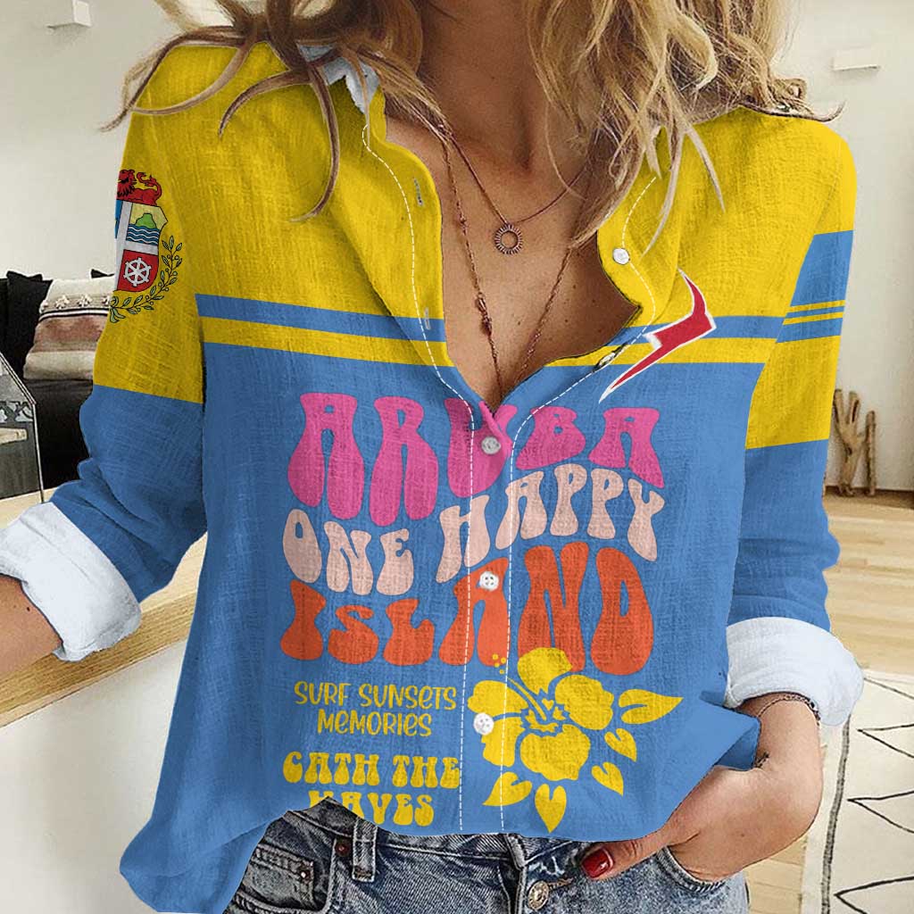 Aruba Women Casual Shirt One Happy Island 2025