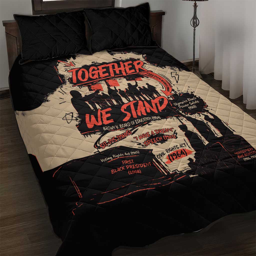 Together We Stand Quilt Bed Set African American - Wonder Print Shop