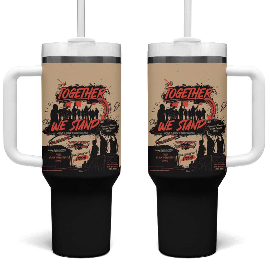 Together We Stand Tumbler With Handle African American