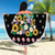 Hippie Xmas Beach Blanket Hippie Flower Christmas Tree - Wonder Print Shop