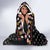 Hippie Xmas Hooded Blanket Hippie Flower Christmas Tree