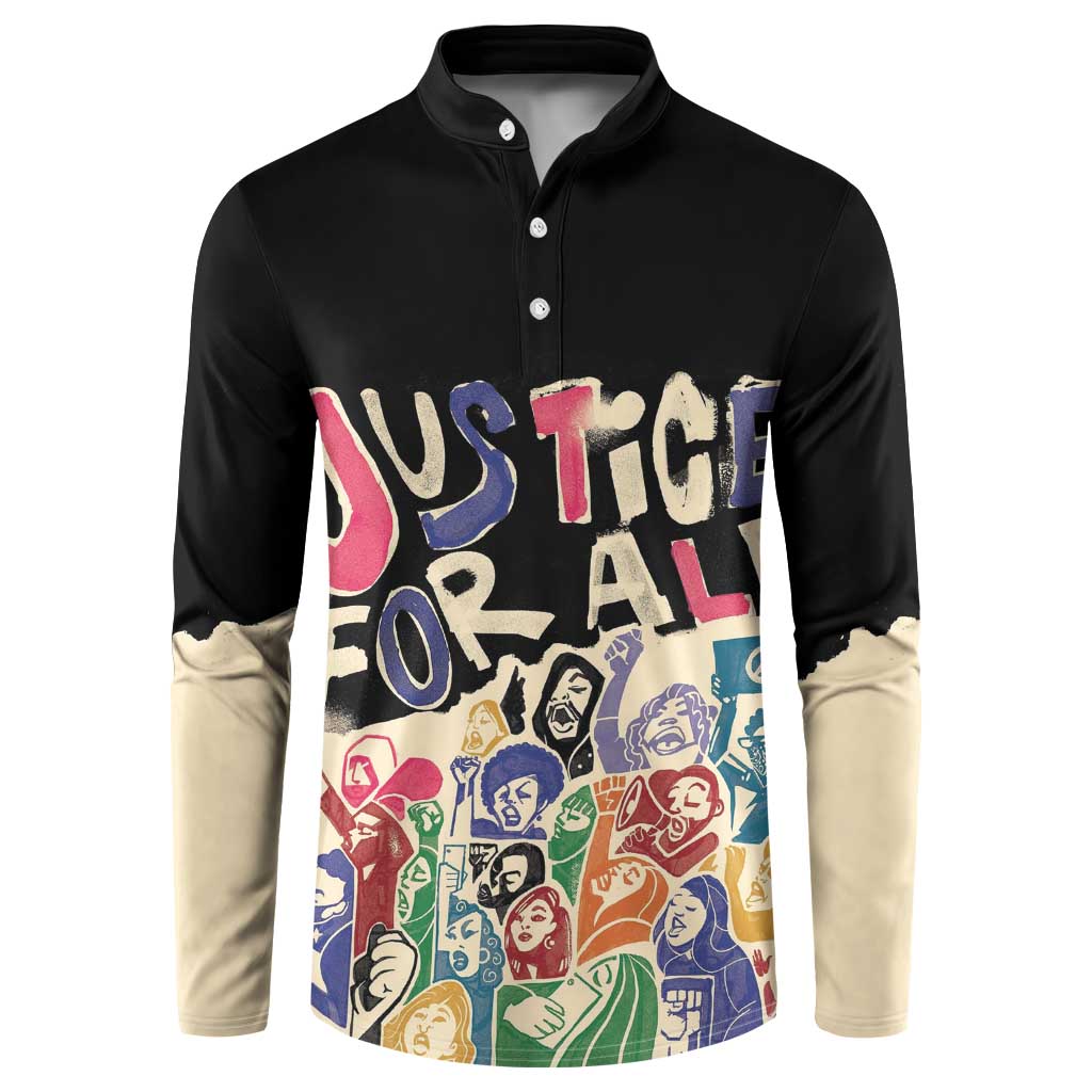 African Stand Firm Justice Now Button Sweatshirt