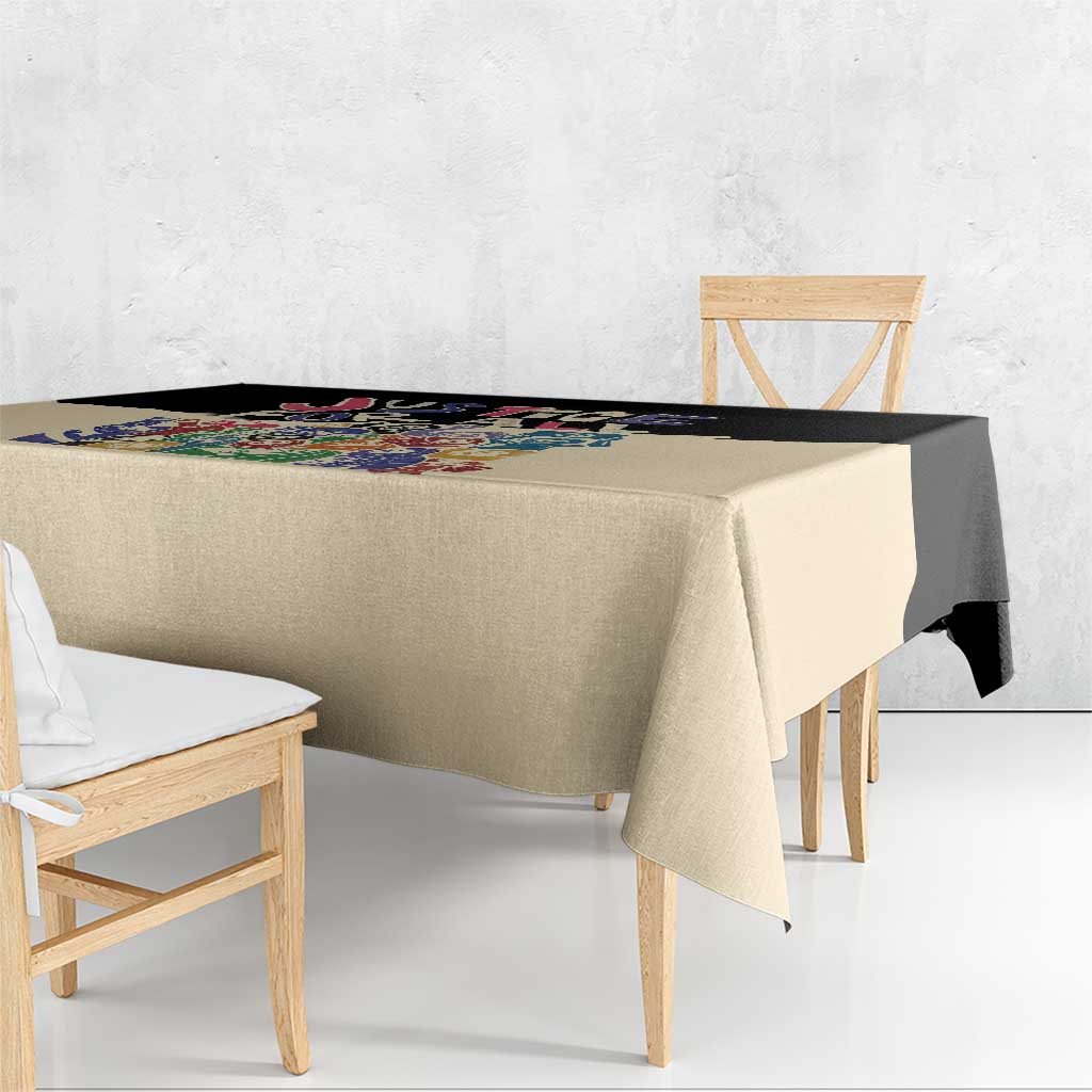 African Stand Firm Justice Now Tablecloth