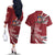 Latvia Couples Matching Off The Shoulder Long Sleeve Dress and Hawaiian Shirt Latvian Lion Traditional Pattern