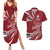 Latvia Couples Matching Summer Maxi Dress and Hawaiian Shirt Latvian Lion Traditional Pattern