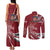 Latvia Couples Matching Tank Maxi Dress and Long Sleeve Button Shirt Latvian Lion Traditional Pattern