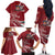 Latvia Family Matching Off The Shoulder Long Sleeve Dress and Hawaiian Shirt Latvian Lion Traditional Pattern