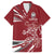 Latvia Family Matching Off The Shoulder Long Sleeve Dress and Hawaiian Shirt Latvian Lion Traditional Pattern