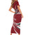 Latvia Family Matching Short Sleeve Bodycon Dress and Hawaiian Shirt Latvian Lion Traditional Pattern