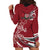 Latvia Hoodie Dress Latvian Lion Traditional Pattern