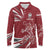 Latvia Long Sleeve Polo Shirt Latvian Lion Traditional Pattern