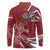 Latvia Long Sleeve Polo Shirt Latvian Lion Traditional Pattern