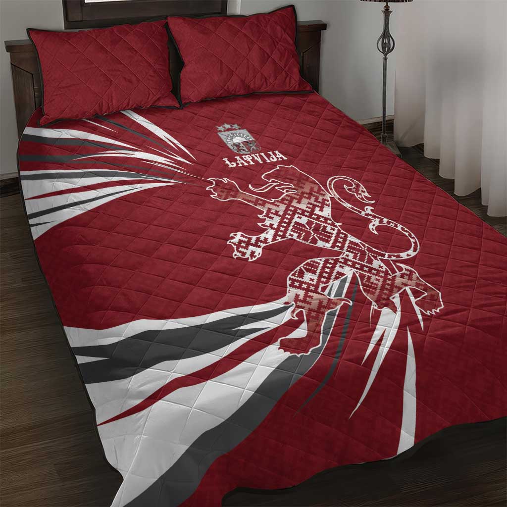 Latvia Quilt Bed Set Latvian Lion Traditional Pattern