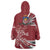 Latvia Wearable Blanket Hoodie Latvian Lion Traditional Pattern